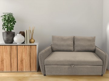 Kontrasto S106 Диван Lotus Vel, колір Taupe, подвійний, 5.90 92576 - Home Club