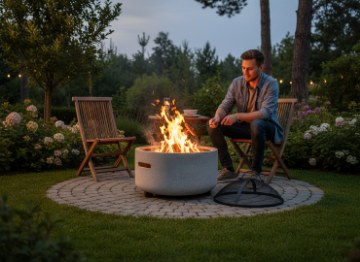 BBQ Meeting Садове Вогнище З Кришкою Та Подушкою 43 x 43 x 38,5 См, BBQ0124 - Home Club