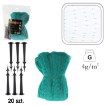 Garden Line Защитная сетка от птиц 10 м x 15 м (4 г/м²) + 20 штифтов для крепления, зеленая, LAR0472 - Home Club, изображение 5