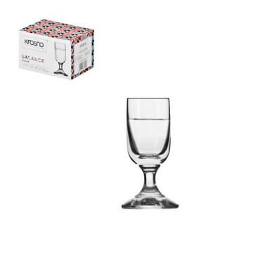 Krosno Комплект 6 склянок для горілки 20 мл на ніжці Balance, KRO5981 - Home Club