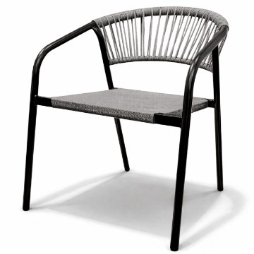 Kontrasto Стілець Portino 53x62x75 см, чорний/сірийdw, Meb000052 - Home Club