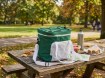 Garden Line Термосумка 28 x 19 x 28 см 14 л, зелено-белая, с двумя охлаждающими вставками, IZO9325 - Home Club, изображение 3