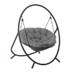 Chomik Підвісне крісло Patio - темно-сіра подушка, сіра рама 115,5X140X167,5 см, FAT9934 - Home Club, зображення 2