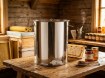 Chomik Осадочник объемом 60 л с пластиковым клапаном, крышкой и ручками, BEE1390 - Home Club, изображение 7