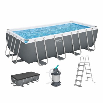 Bestway Наземный бассейн 5,49 × 2,74 × 1,22 м (бассейн, песочный фильтр, лестница, крышка, дозатор), BES56466 - Home Club
