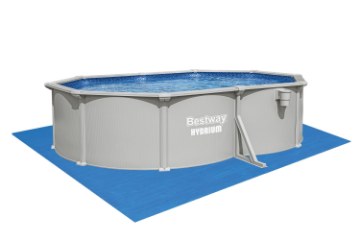 Bestway Басейн На Опорі 5,0 м × 3,60 м × 1,20 м (Басейн, Фільтрувальний Насос, Драбинка, Дно), BES56586 - Home Club