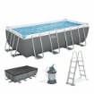 Bestway Каркасный бассейн 4,88 × 2,44 × 1,22 м (бассейн, песочный фильтр, лестница, крышка, дозатор), BES56671 - Home Club