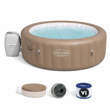 Bestway Надувная садовая гидромассажная ванна Lay-Z-Spa Palm Springs Airjet, 196 × 71 см, BES60017 - Home Club