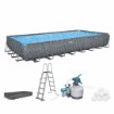 Bestway Каркасный бассейн 9,56 × 4,88 × 1,32 м (песочный фильтр, лестница, крышка), BES561KJ - Home Club