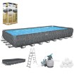 Bestway Каркасный бассейн 9,56 × 4,88 × 1,32 м (песочный фильтр, лестница, крышка), BES561KJ - Home Club, изображение 2