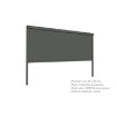 Chomik Рулонная штора для алюминиевой перголы шириной 3 м, ручное управление, 276 см, RIT1453 - Home Club, изображение 2