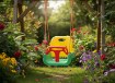 Garden Line Детская качель-колесо 42 x 38 x 41 см, HAM6614 - Home Club, изображение 9