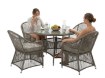 Garden Line Набір садових меблів (4 крісла + столик) сірий + сірі подушки, ALF6792 - Home Club, зображення 10