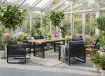 Garden Line Комплект алюминиевой мебели «Скопье» (диван + 2 кресла + столик) серого цвета + серые подушки, ALM8109 - Home Club, изображение 19