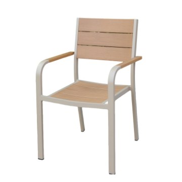 Chomik Алюмінієве садове крісло бежевого кольору 55 x 55 x 86 см, ATO0357 - Home Club