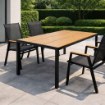 Kontrasto Алюминиевый садовый стол для террасы с столешницей из поливуда Allen Pro 130x70, натуральный цвет, Meb000054 - Home Club, изображение 5