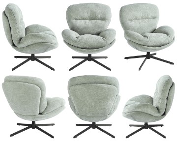 Kontrasto Fo107 Кресло Nest Szen. Шалфей Dw, 5.01 94716 - Home Club