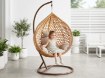 Garden Line Подвесной кресло, размер L, коричневый, подушка бежевая, рама коричневая, FAT0186 - Home Club, изображение 7