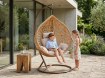 Garden Line Подвесной кресло, размер L, коричневый, подушка бежевая, рама коричневая, FAT0186 - Home Club, изображение 8