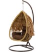 Chomik Висячий Кресло Aztec - Натуральный, Брунатная Подушка, Брунатная Рама, FAT0077 - Home Club, изображение 4