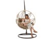 Chomik Подвесной кресло Sobre - натуральный, серый подушка, коричневый рама, FAT0091 - Home Club, изображение 4