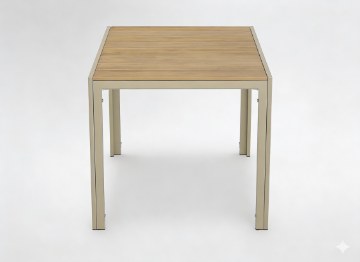Chomik Алюминиевый садовый стол, бежевый, 80 x 80 x 73 см, ATO0395 - Home Club