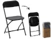 Garden Line Складной стул для кейтеринга, 49,5 x 45 x 81 см, черный, ZUM3525 - Home Club, изображение 7