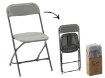 Garden Line Складной стул для кейтеринга, 49,5 x 45 x 81 см, серый, ZUM3693 - Home Club, изображение 5