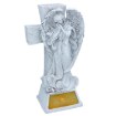 Chomik Фигура Стоящего Ангела С Крестом, Светодиодная, 13,5 x 8,5 x 25,5 См, С Вазоном Для Цветов, DED3891 - Home Club, изображение 2