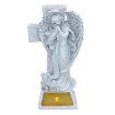 Chomik Фигура Стоящего Ангела С Крестом, Светодиодная, 13,5 x 8,5 x 25,5 См, С Вазоном Для Цветов, DED3891 - Home Club, изображение 9