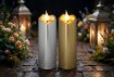 Chomik Свічка Led 5 x 15,5 См Золота / Срібна, LED5505 - Home Club