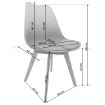 Kontrasto Стілець Emma 3, білий, 6.05.50506 - Home Club, зображення 11