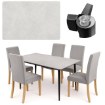 Kontrasto Обеденный стол Venezia grey 120x70x75, 6.06.20078 - Home Club, изображение 3