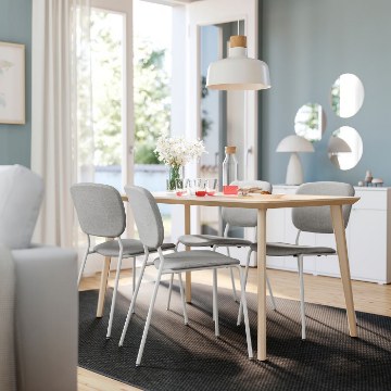 ИКЕА Стол и 4 стула LISABO ЛИСАБО / VIHALS, 796.315.81 - Home Club