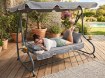 Garden Line Садовая Качель 210 x 120 x 170 см Серебристая С Функцией Шезлонга, KRE9771 - Home Club, изображение 8