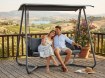 Garden Line Садова Гірка З Плетеними Підліктниками 180 x 139 x 185 См Антрацитова Premium, KRE3149 - Home Club, зображення 9