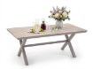 Garden Line Алюмінієвий Садовий Стіл З Стільницею Polywood 180 x 100 x 75 См Бежевий, RIT9477 - Home Club, зображення 7