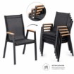 Garden Line Сталеве Садове Крісло Polywood 61 x 56 x 90 См Чорне, RIT9507 - Home Club, зображення 10