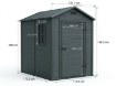 Garden Line Сарай для инструментов «Griden» 131,1 x 186 x 198,5 см, DOR3433 - Home Club, изображение 2