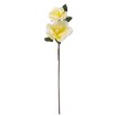 Garden Line Декоративный цветок — роза, 2 цветка, 72 см, жёлтый, TER2979 - Home Club, изображение 2