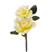 Garden Line Декоративный цветок — роза, 2 цветка, 72 см, жёлтый, TER2979 - Home Club, изображение 3