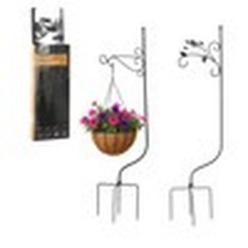 Garden Line Стійка для рослин 122 см, різні візерунки, чорна, PERG-N5523 - Home Club