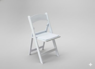 Garden Line Белое складной стул для кейтеринга, ZUM6297 - Home Club