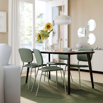 ИКЕА Стол и 4 стула LISABO ЛИСАБО / VIHALS, 096.321.74 - Home Club