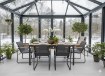 Garden Line Набор садовой мебели: стол + 6 стульев, цвет «антрацит», SUR3549 - Home Club, изображение 4