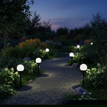 Garden Line Солярна Лампа Куля 10 x 10 x 33 См, SOL0717 - Home Club