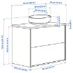 ИКЕА Умывальник и тумба с ящиками HAVBÄCK / VINDELÄLVEN, 796.224.59 - Home Club, изображение 6