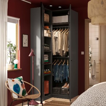 ИКЕА Угловой шкаф PAX ПАКС / BERGSBO БЕРГСБУ, 496.024.91 - Home Club