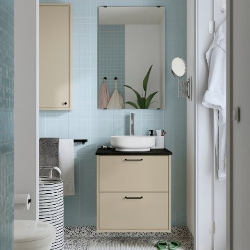 ИКЕА Умывальник и тумба с ящиками HAVBÄCK / VINDELÄLVEN, 896.224.49 - Home Club