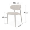 Kontrasto Kt210 Стілець Sven Szen, бронза/горіх, Dw, DME-KRZ-00001 - Home Club, зображення 4